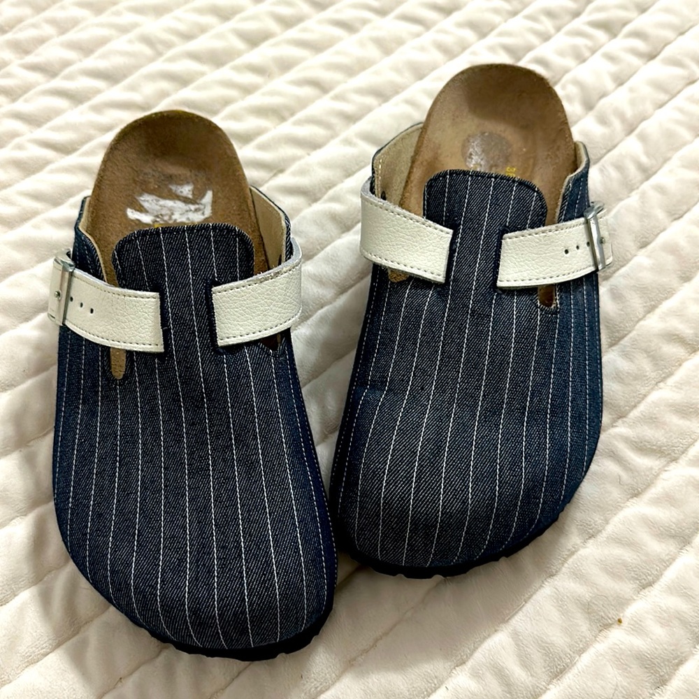 Papillio by Birkenstock Denim and Leather clogs